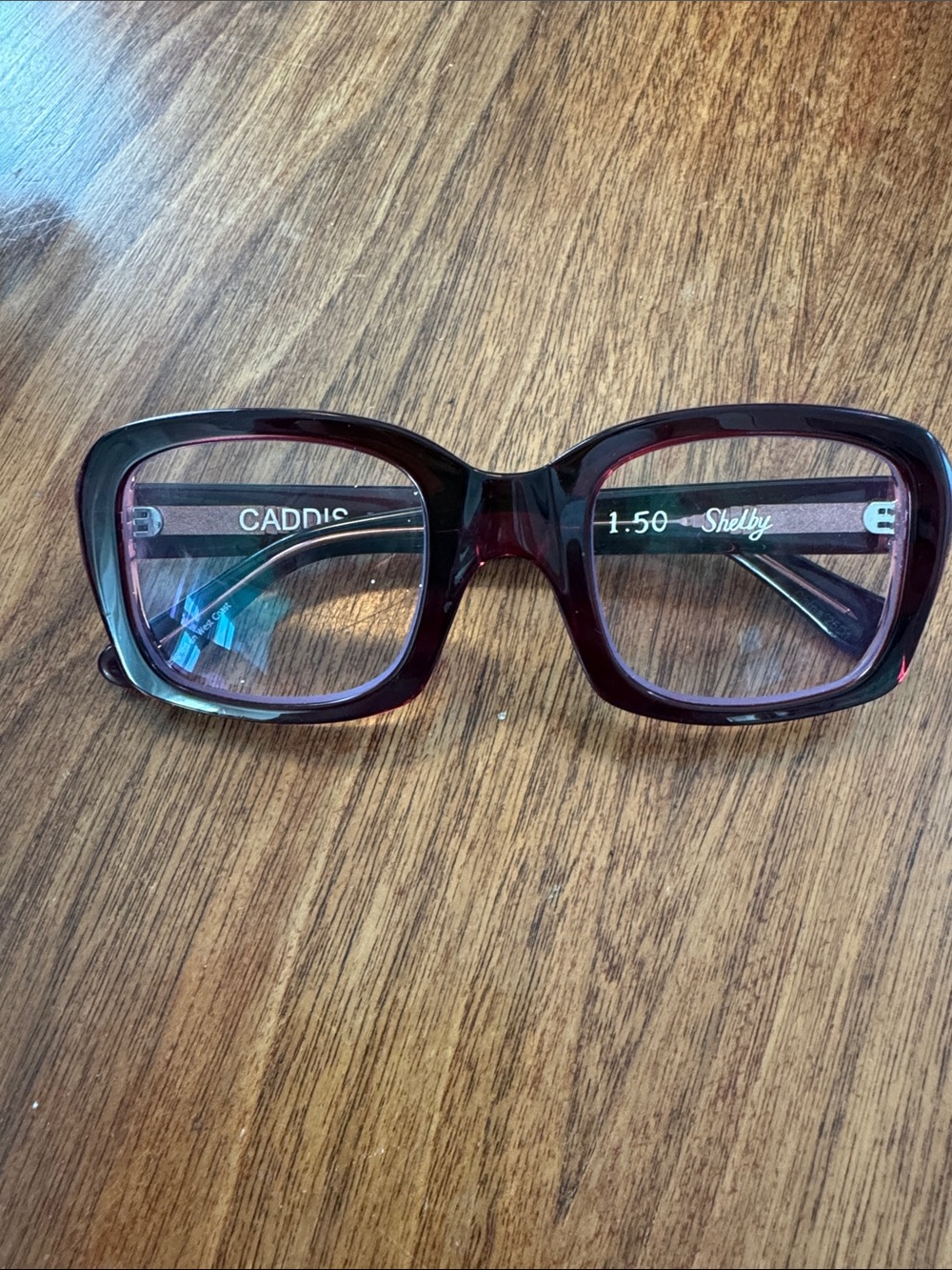 Caddis Shelby readers in Boxwine. 1.5